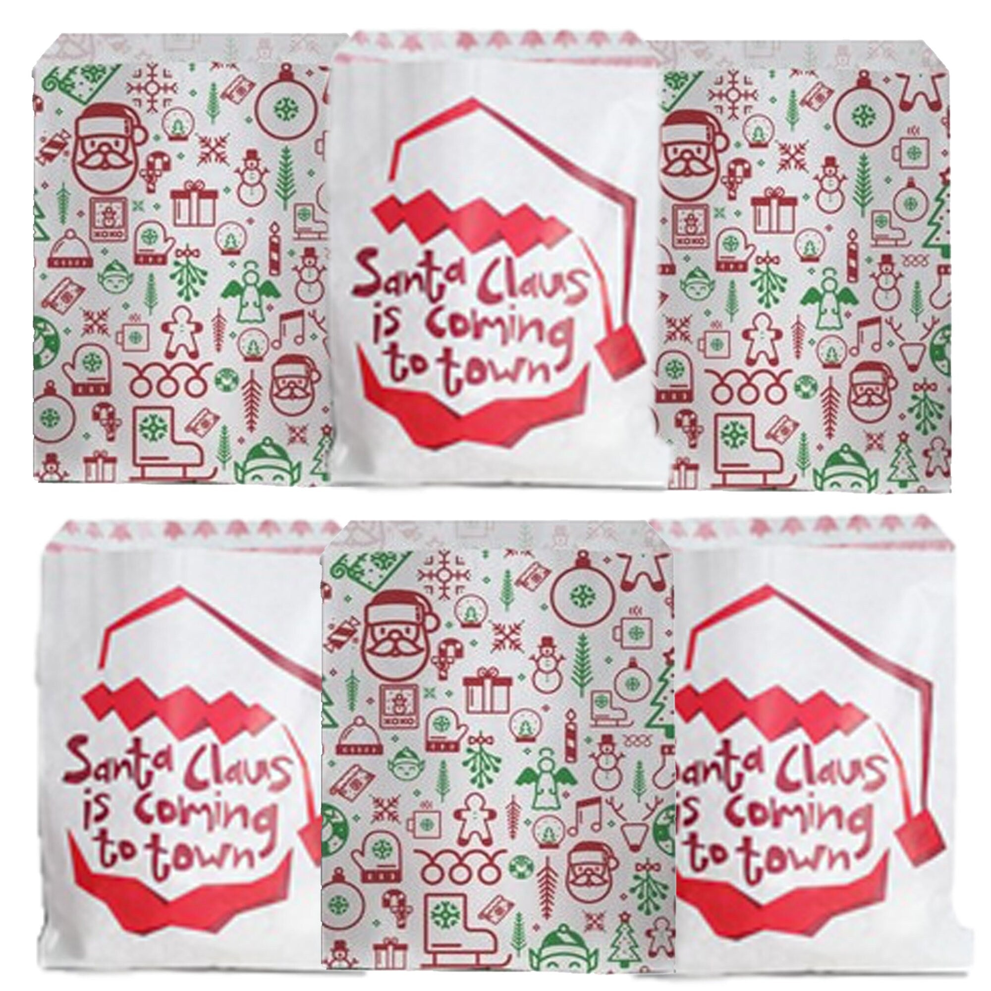 Christmas paper sweet bags sale